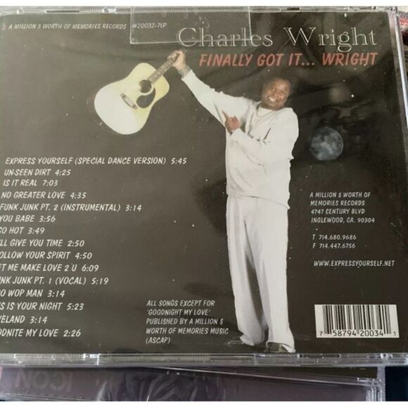 Finally Got It... Wright by Charles Wright (CD, Mar-2010, A Mililon $ Worth... - Picture 2 of 2